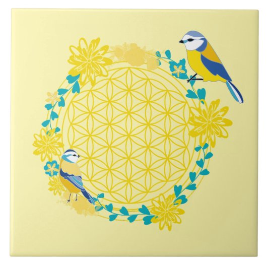 Vogel Keramische Tegel Tegeltje (Voorkant)