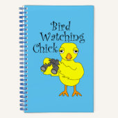 Vogel kijken chick tekst notitieboek (Voorkant)