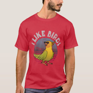Vogel kijken Ik hou van vogels vriend T-shirt