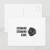 Vogel kijken kraaien weg grappige vogel watcher briefkaart (Voorkant / Achterkant)