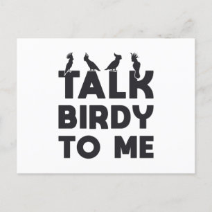 Vogel kijken retro praten Birdy naar mij Vogelvoge Briefkaart