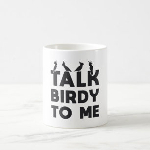 Vogel kijken retro praten Birdy naar mij Vogelvoge Koffiemok