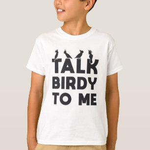 Vogel kijken retro praten Birdy naar mij Vogelvoge T-shirt