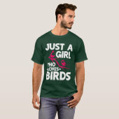 Vogel Kijken Schattigee Bird Lover meisje jongen T-shirt (Voorkant volledig)
