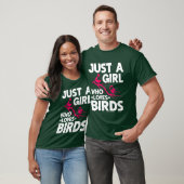 Vogel Kijken Schattigee Bird Lover meisje jongen T-shirt (Unisex)