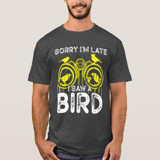 Vogel Kijken Schattigee Vogelliefhebber retro vint T-shirt