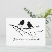 Vogel kijken Verjaardagsfeest Uitnodigen om aan te Kaart (Staand voorkant)
