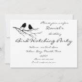 Vogel kijken Verjaardagsfeest Uitnodigen om aan te Kaart (Achterkant)