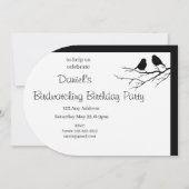 Vogel kijken Verjaardagsfeest Uitnodigen om aan te Kaart (Achterkant)