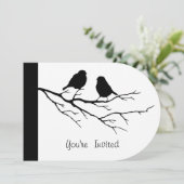 Vogel kijken Verjaardagsfeest Uitnodigen om aan te Kaart (Staand voorkant)