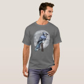 Vogel kijken Vogelornitholoog Vogelliefhebber Vint T-shirt (Voorkant volledig)