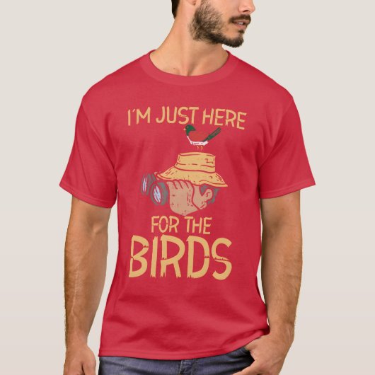 Vogel kijken Vogelverrekijker Avian Feathered g T-shirt (Voorkant)
