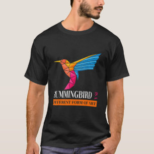 Vogel Kleurrijke Kunst Kolibrie T-shirt