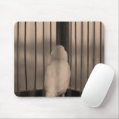 Vogel, kooi, bars muismat (Met muis)