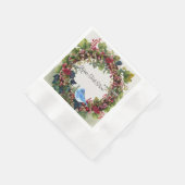 Vogel & krans papier servetten (Hoek)