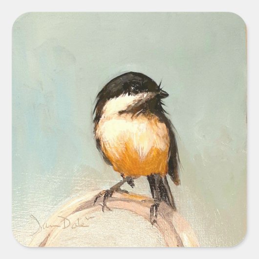 Vogel Kunst Sticker (Voorkant)