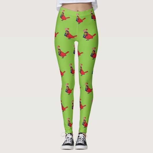 Vogel Liefde Paringsroep Leggings (Voorkant)