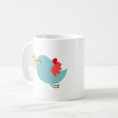 Vogel Liefdesberichten Tweets Koffiemok (Voorkant links)