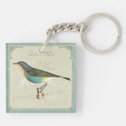  vogel links sleutelhanger (Achterkant)