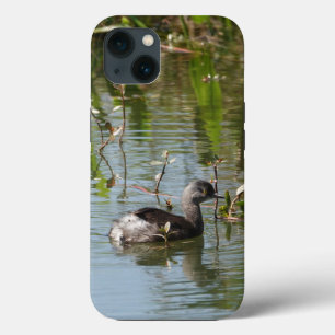 Vogel Lover. Grebe zwemt in vijver Case-Mate iPhone Case