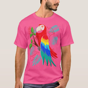 Vogel Macaw Tropische Vogel Watcher Papegaai T-shirt