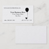 Vogel met ballon visitekaartje (Voorkant / Achterkant)