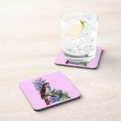 Vogel Met Bloemen Onderzetter Set (Rechterzijde)