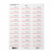 Vogel met een hart Valentijnsdag Etiket (Full Sheet)