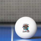 Vogel met een Twist Pingpongbal (Net)
