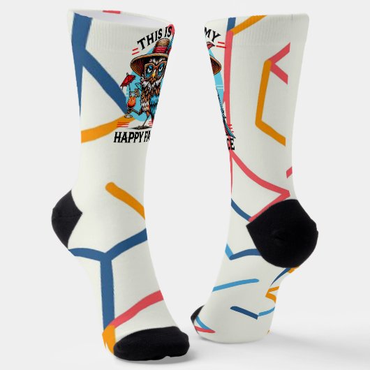 Vogel met een twist sokken (Gebogen)