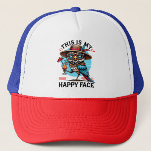 Vogel met een Twist Trucker Pet