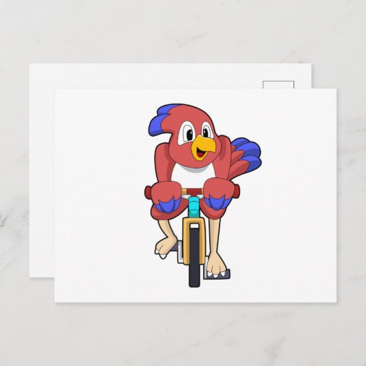 Vogel met fiets briefkaart (Voorkant / Achterkant)