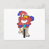 Vogel met fiets briefkaart (Voorkant)