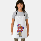 Vogel met fiets schort (Insitu)