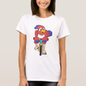 Vogel met fiets t-shirt (Voorkant)