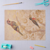  vogel met Gold-depotpapier Tissuepapier (Craft)