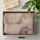  vogel met Gold-depotpapier Tissuepapier (Geschenk)