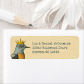 vogel met goudkroon etiket (Insitu)