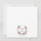 Vogel met hart bedankkaart (Achterkant)