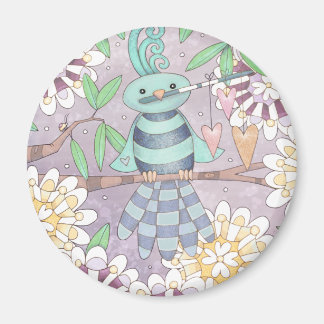 Vogel met hart magneet