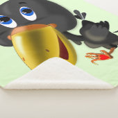 Vogel met Hartgeschenk Baby Sherpa Deken (3/4)