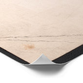 Vogel met herfstbladeren Antiek illustratie Poster (Hoek)