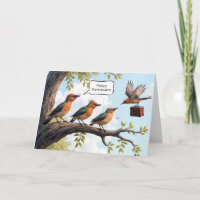 Vogel met Kantoor-aktetas voor pensioen