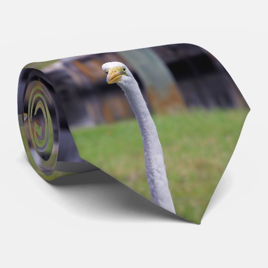 Vogel met lange nek stropdas (Opgerold)