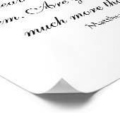 Vogel met Matthew 6:26 Bijbelversie Poster (Hoek)