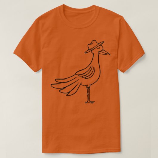 Vogel met pet 1 t-shirt (Design voorkant)
