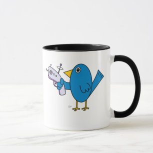 Vogel met Raygun - Mok