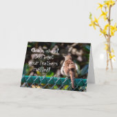 Vogel met ruches veren kaart (Gele Bloem)