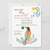 Vogel met Shamrock uitnodiging (Voorkant)