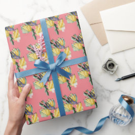  vogel met vruchten cadeaupapier